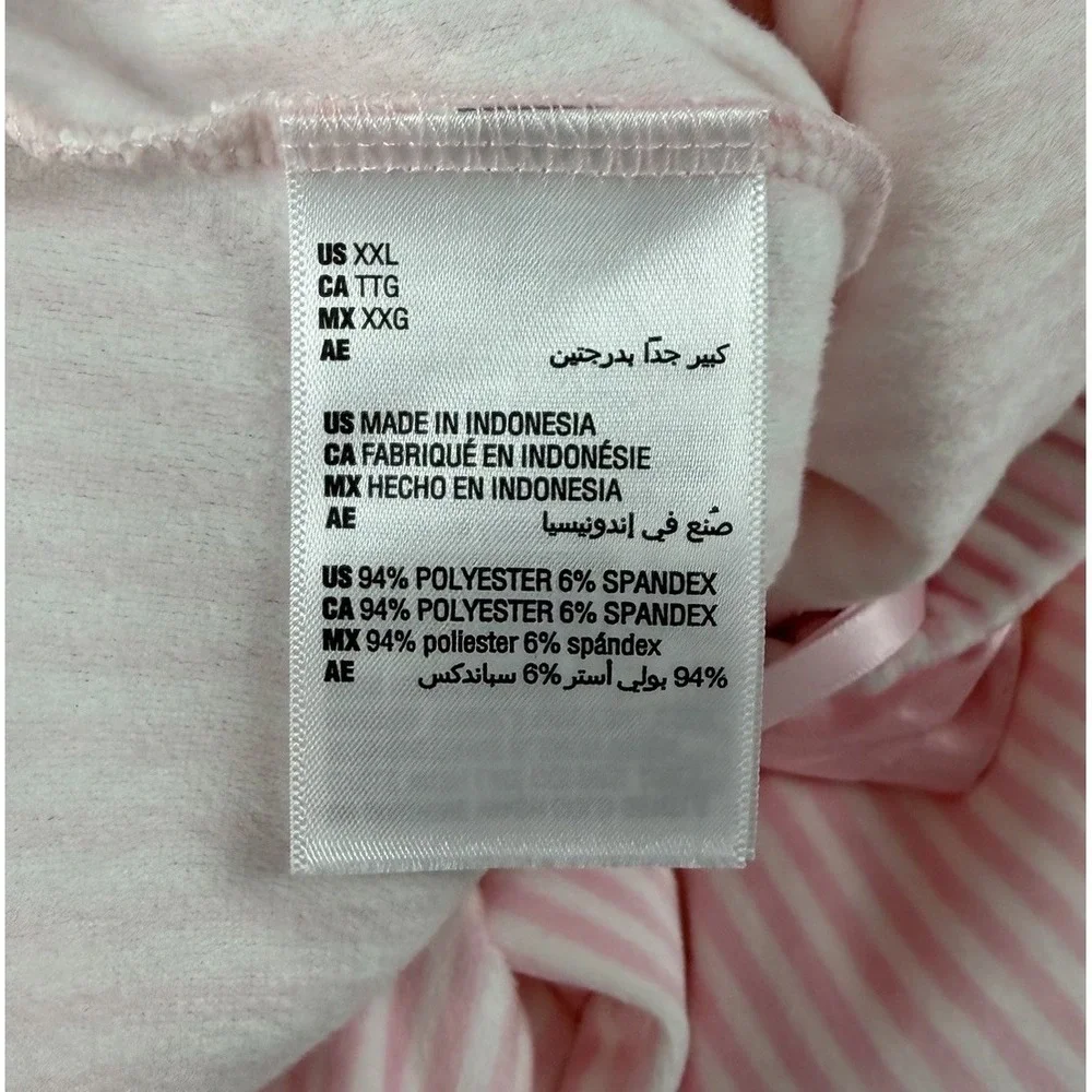 Charter Club Intimates Pants Womens XXL Pink Fleece Drawstring Pajamas PJS NWT